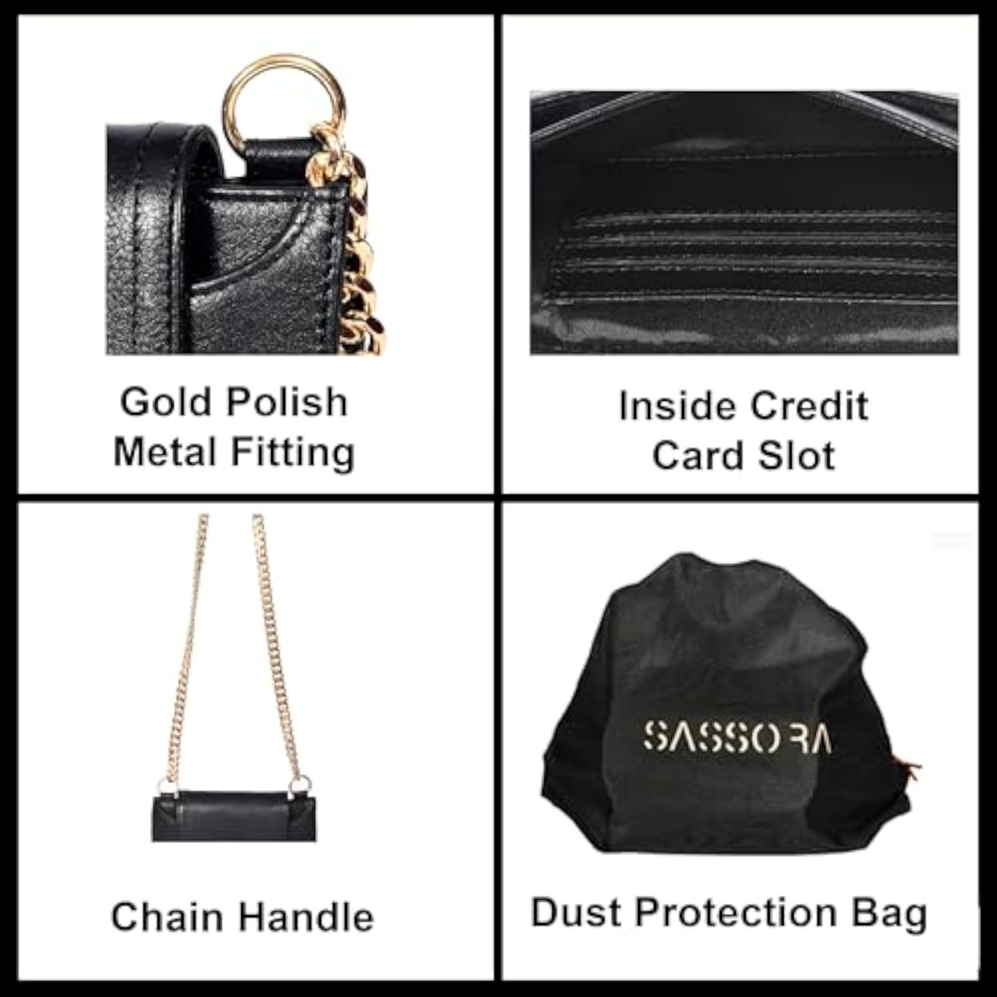 Genuine Leather Women's Sling Bag with Card Slots
